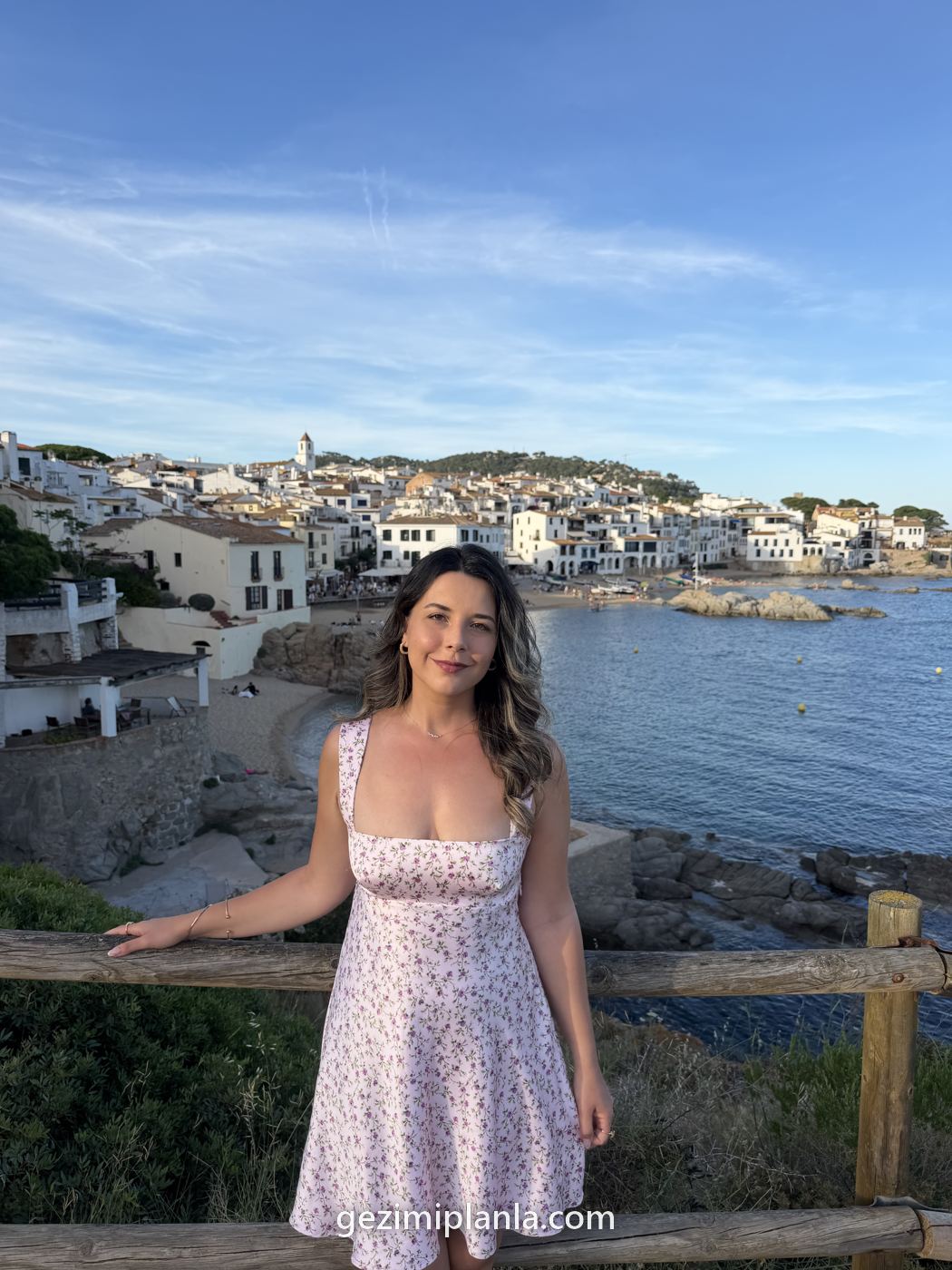 Calella de Palafrugell'in beyaz evleri