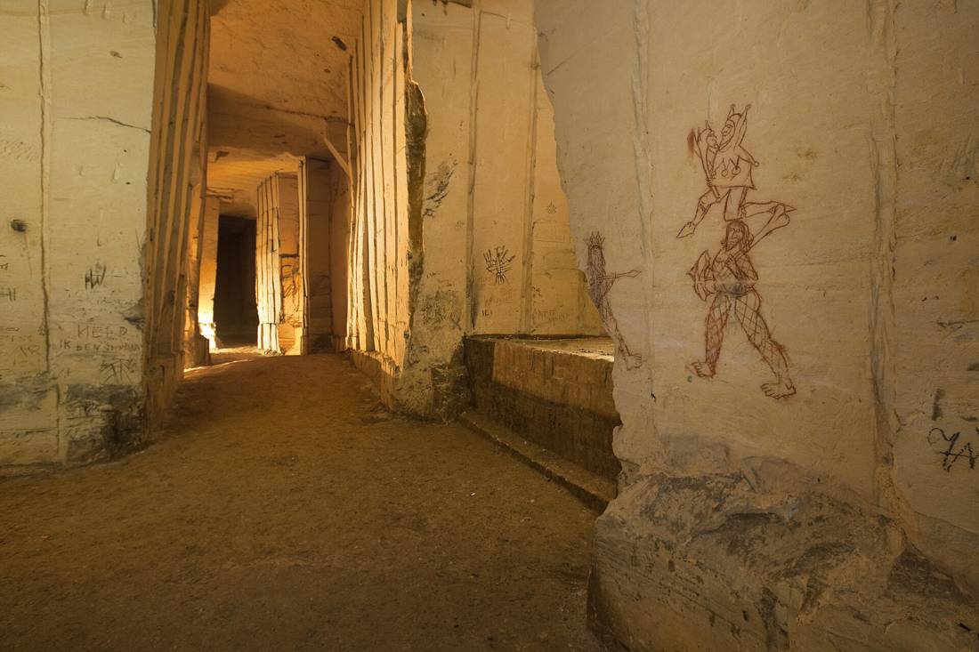 Sint-Pietersberg galerilerinin ici
