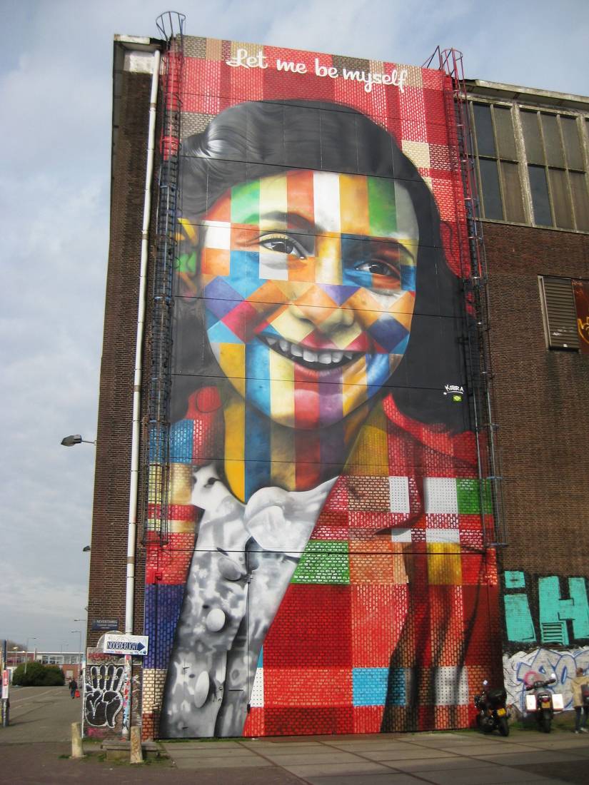 NDSM'de Anne Frank duvar resmi