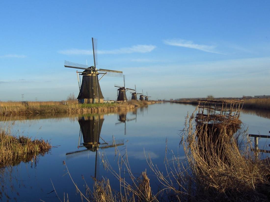 Kinderdijk'in yel degirmenleri
