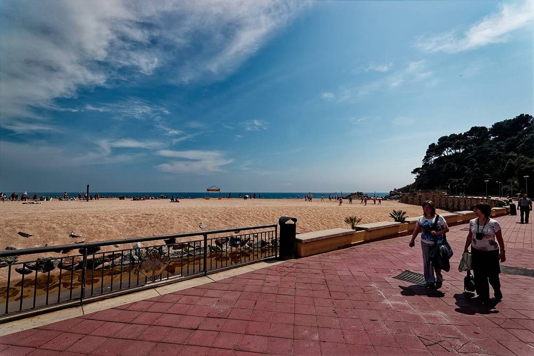 Lloret de Mar'da sahil bandı