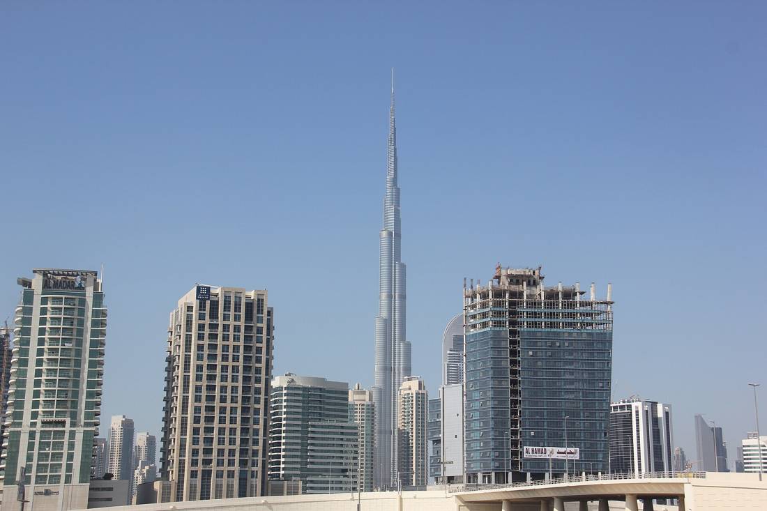 Burj Khalifa ve Downtown Dubai gökdelenleri