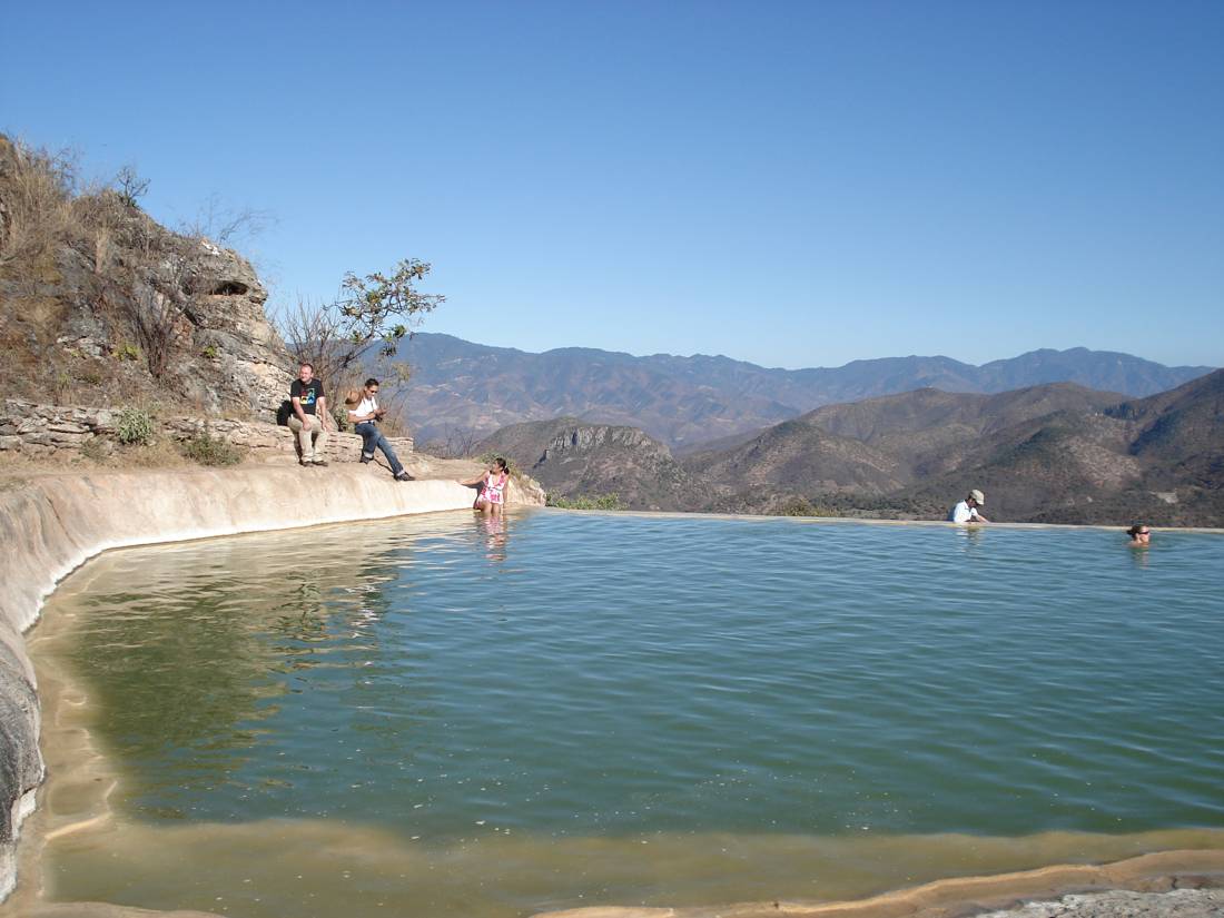Hierve el Agua'da doğal havuz