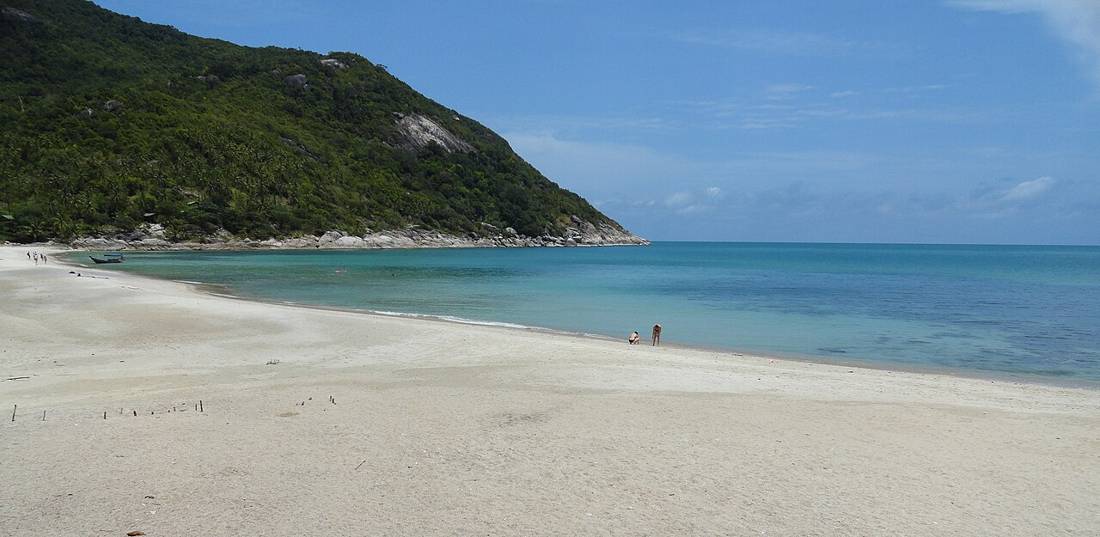 Koh Phangan'da boş kumsal