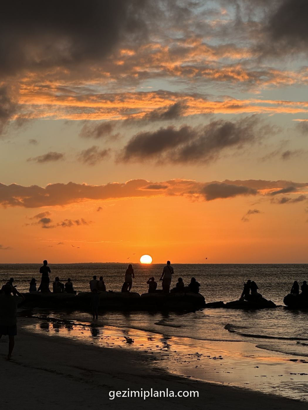 Holbox'ta gün batımı