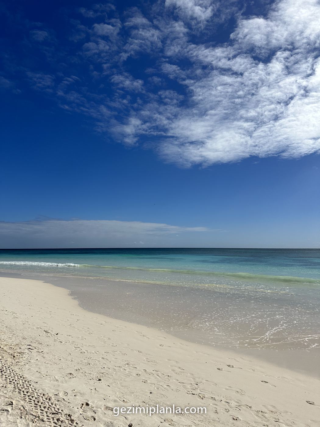 Tulum'da beyaz kumlu plaj